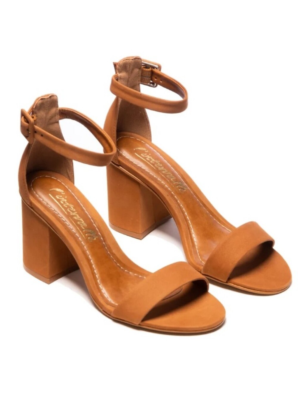 L'intervalle PARADISO Nubuck Block Heel Sandals